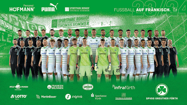 Mannschaftsfoto SpVgg Greuther Fürth 23/24