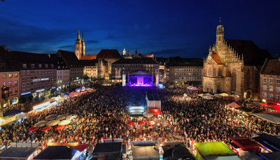 Dreitägiges Open-Air-Musikfestival in der Nürnberger Innenstadt